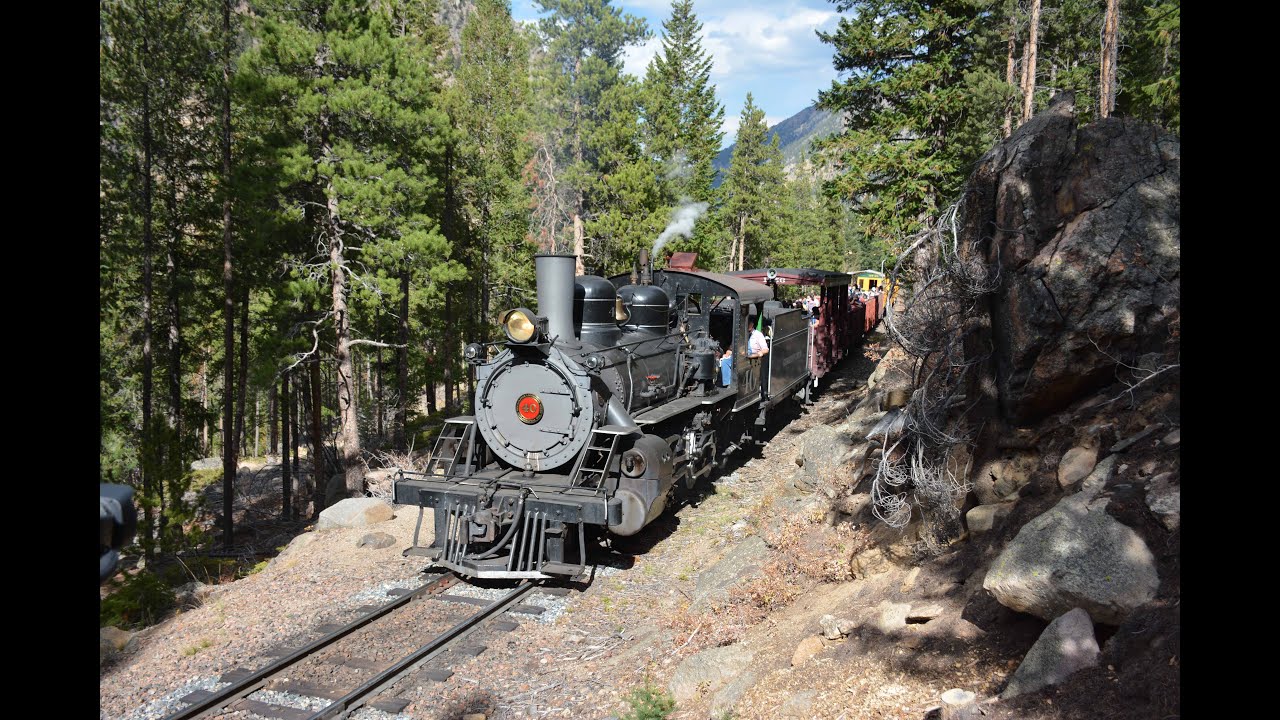 Georgetown loop #40 travels through the mountains of Colorado October, 2020