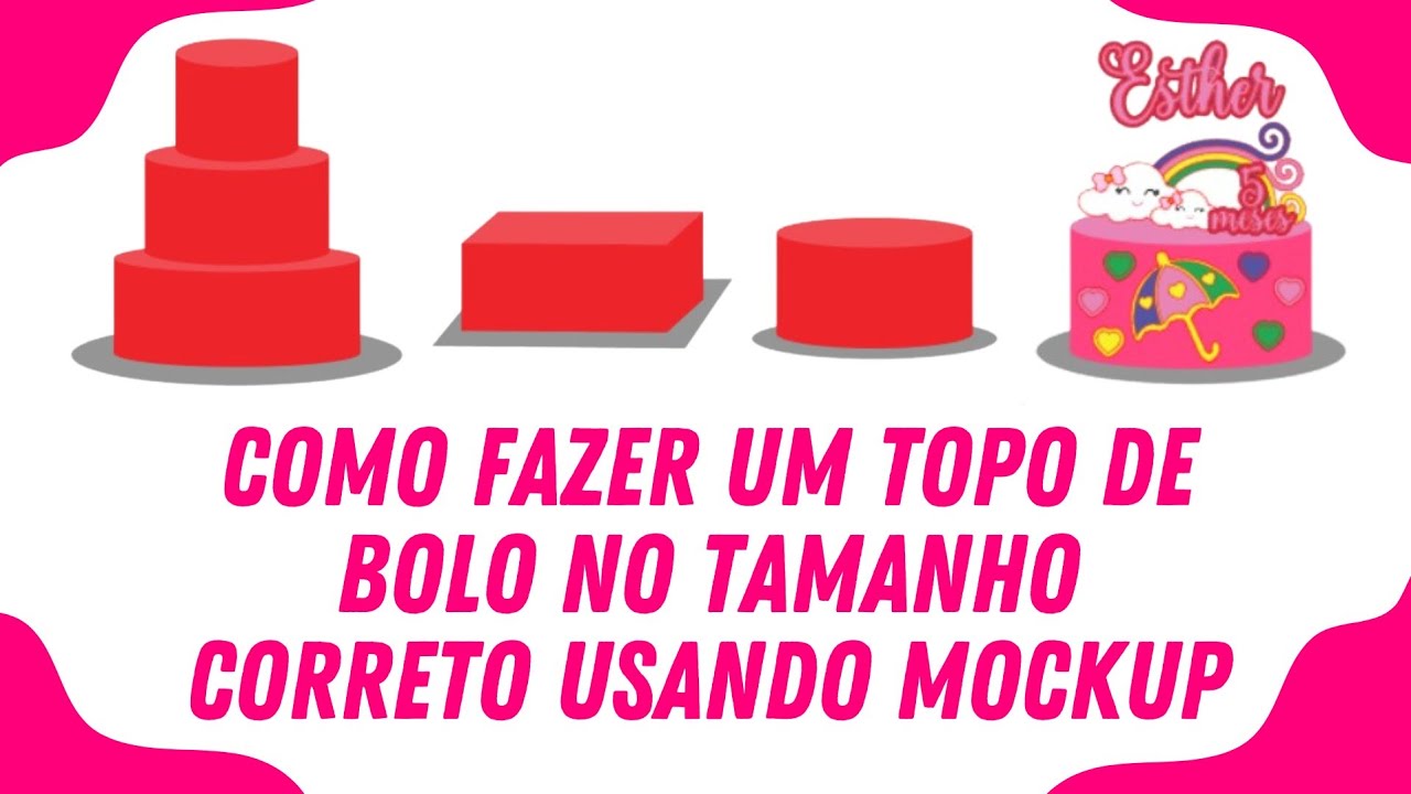 Como Fazer Um Topo de Bolo No Tamanho Correto