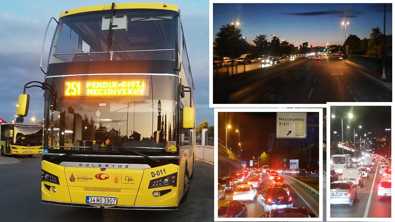 251 Pendik - Mecidiyeköy Arası Seyahat | Akşam Servisi | İETT