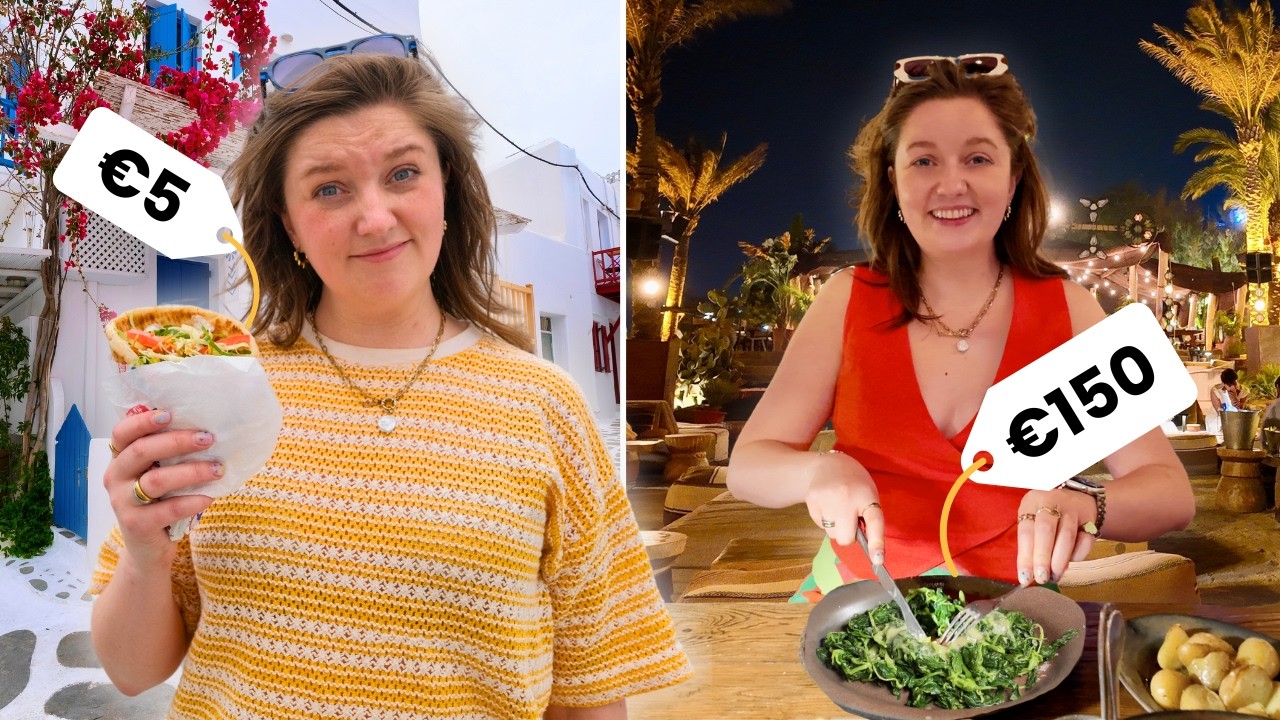 I Tried a &pound;50 vs &pound;500 Day in Mykonos