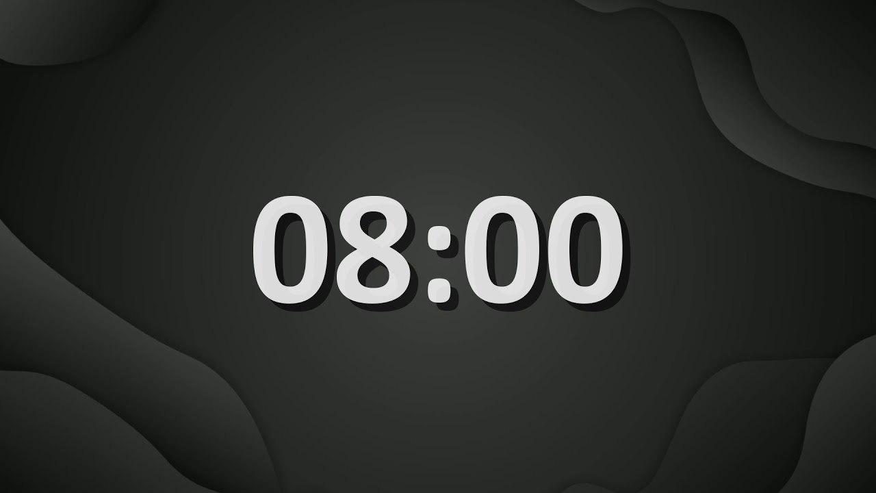 8 Minute (480 Seconds) Countdown Timer