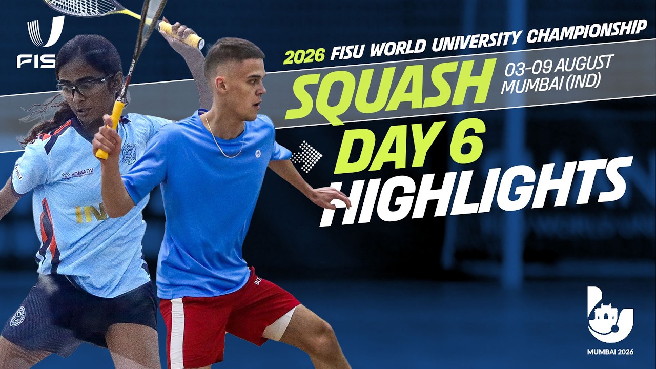 Day 6 | Court 3 | FISU WUC SQUASH Mumbai | 2026