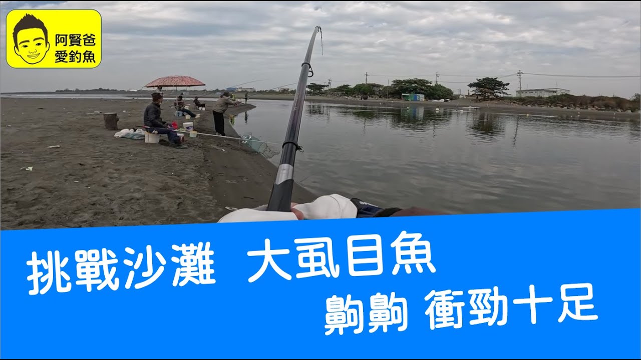 【阿賢爸】愛釣魚 Ep.525 挑戰沙灘  大虱目魚  齁齁 衝勁十足