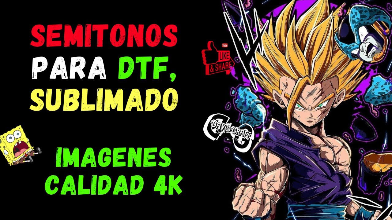 Как легко и быстро сделать ЭФФЕКТ ПОЛУТОНОВ для DTF | Дэвидграфф