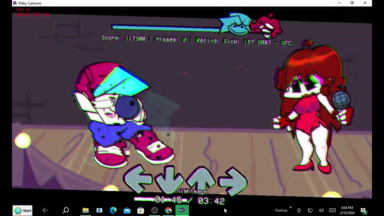 FNF Pibby Cartoons V2 DEMO Nightmare (Corrupted Boyfriend vs Girlfriend)