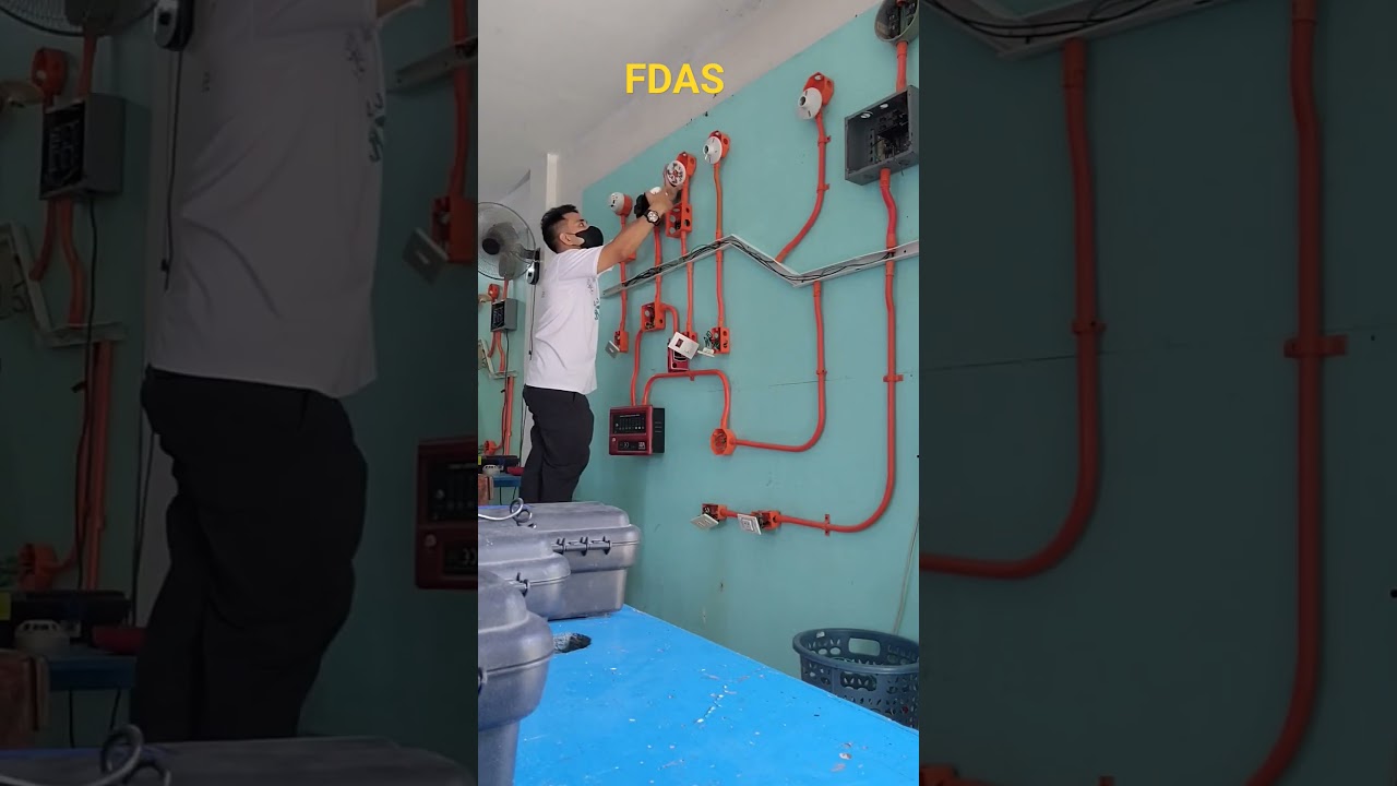 FDAS Fire Alarm Installation Actual training. TESDA @ CaSTI