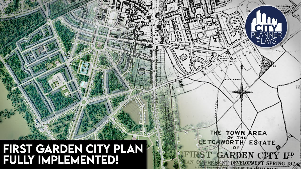 Recreating a REAL 100 YEAR OLD UK PLAN in Cities Skylines (Timelapse)