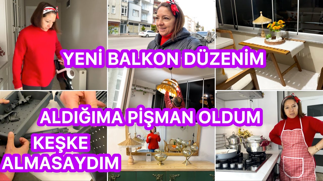 ALDIĞIMA PİŞMAN OLDUM‼️HAYAL KIRIKLIĞI RESMEN‼️BALKONUMU DÜZENLEDİM👍🏼HEPSİNİ GÖTÜRDÜM😉EŞİMİN SÖZLERİ
