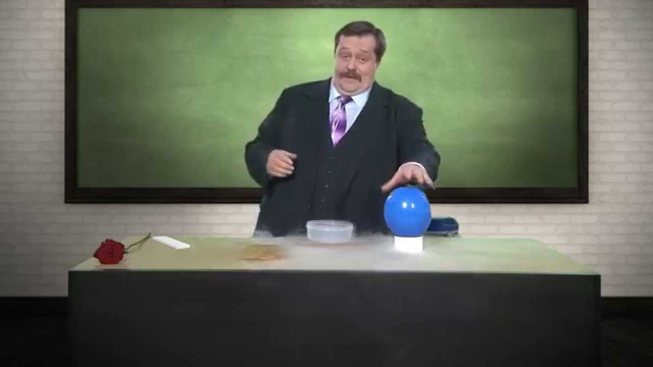 Werner Gruber über den Dämmstoff Styropor – Das Stickstoff-Experiment