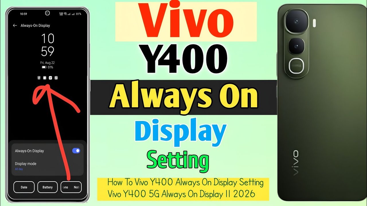 How To Vivo Y400 Always On Display Setting || Vivo Y400 5G Always On Display || 2026