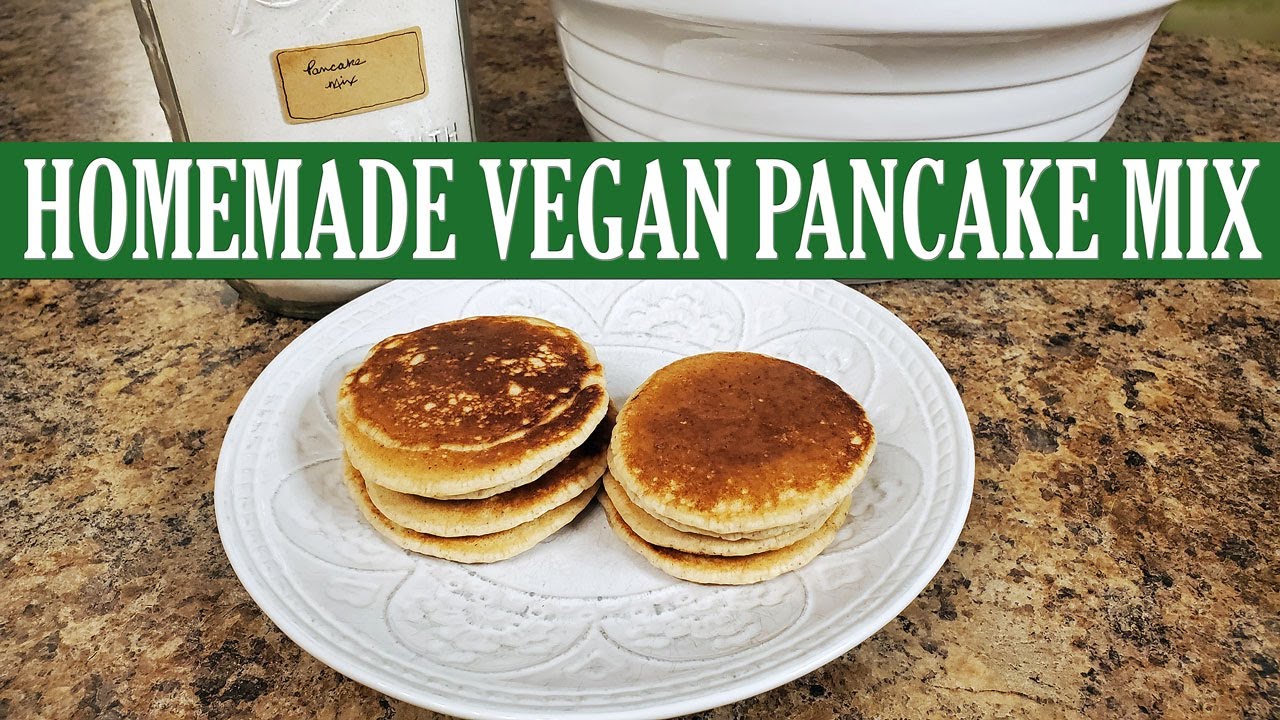 Homemade Vegan Pancake Mix--SO GOOD and SO EASY!