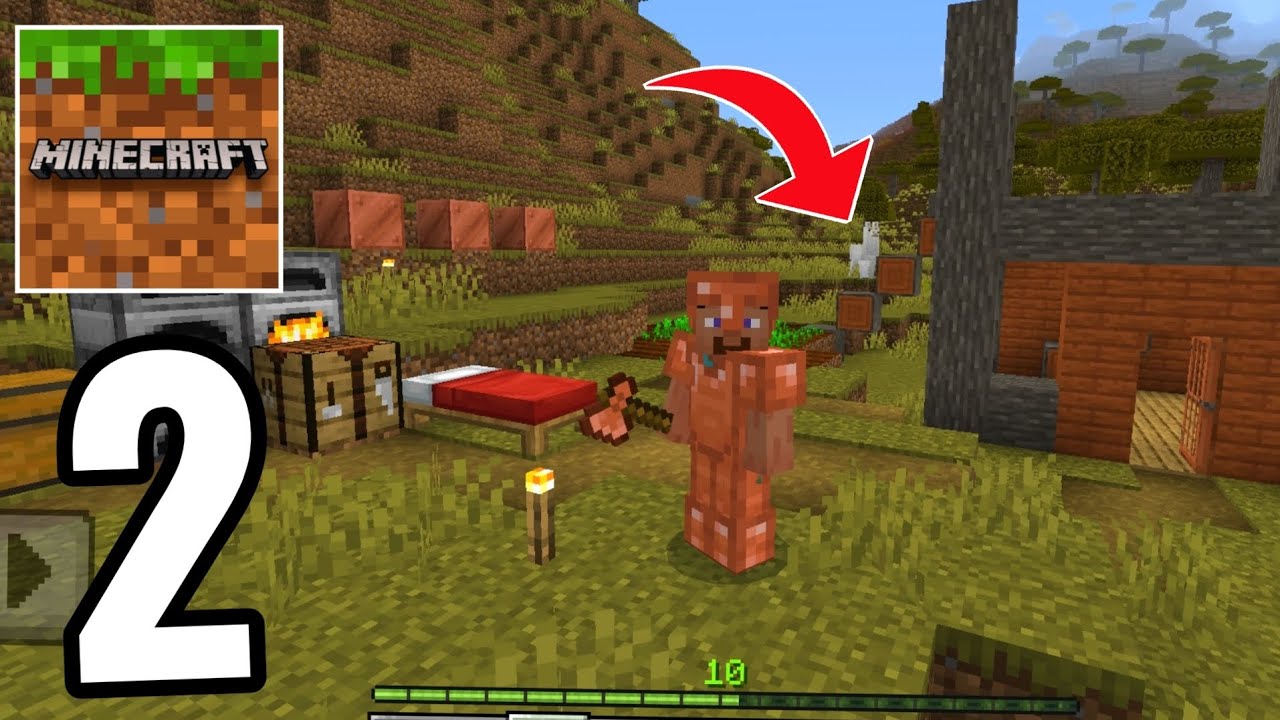 Minecraft Mobile - Survival Gameplay Part 2 (Minecraft PE 1.21.123+)