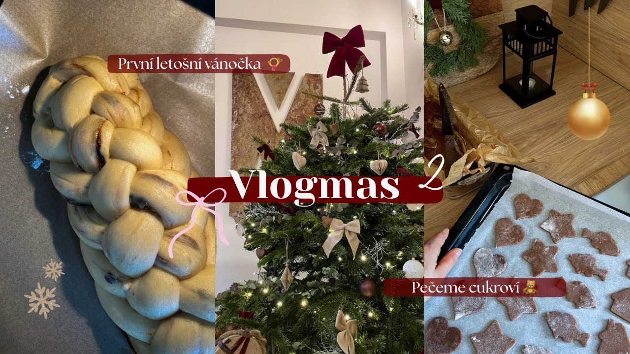 Vlogmas 2// Začátek adventu, Roráty, peču vánočku a cukroví! 🧸📯