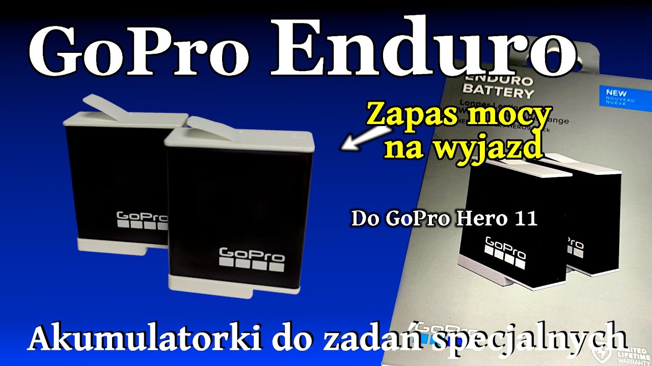 Terenowe Akumulatorki ENDURO do GoPro Hero 11 - Lekki ekwipunek na wypad do filmowania