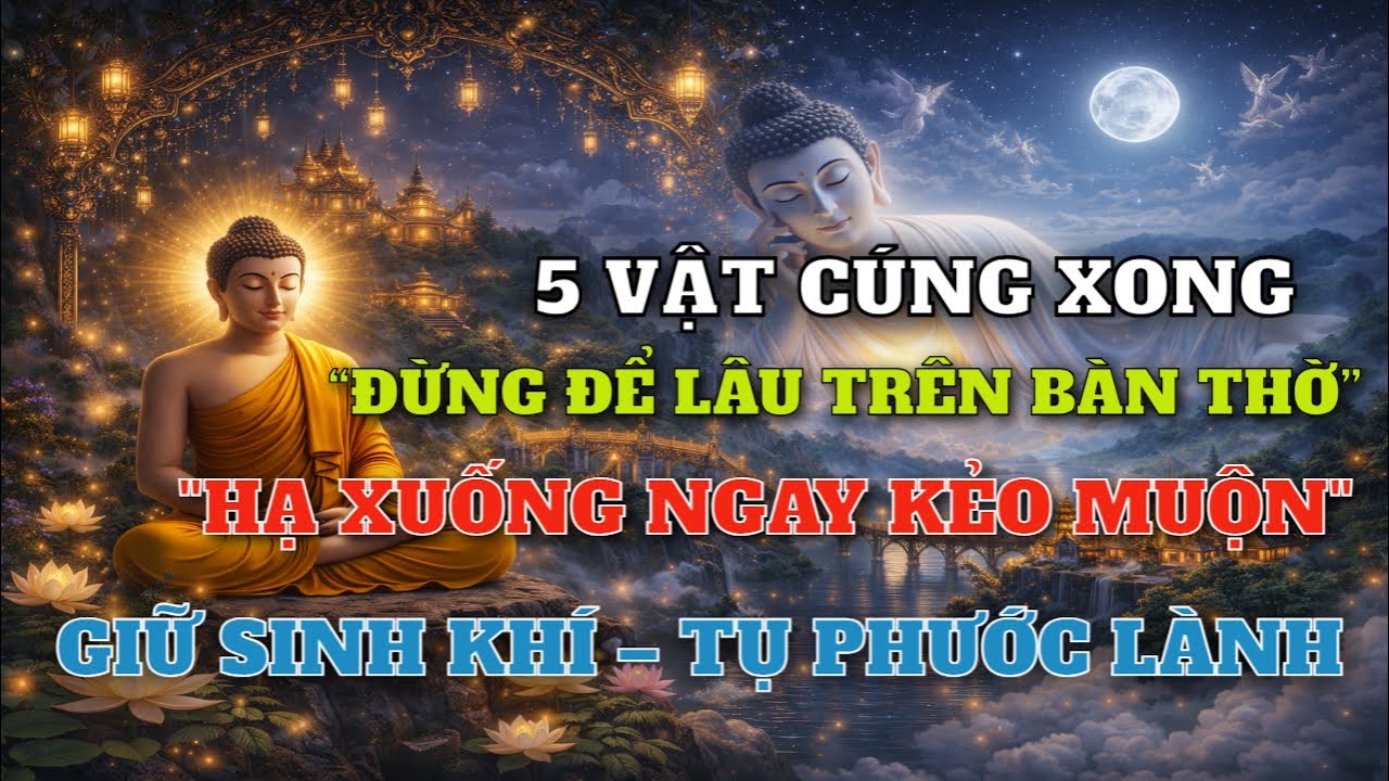 5 Thứ Tuyệt Đối Không Nên Để Trên Bàn Thờ Quá Lâu – Kẻo Mất Sinh Khí, Gia Đạo Bất An