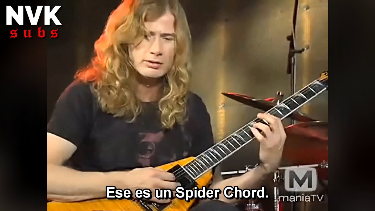 Dave Mustaine explica el Spider Chord y toca Ride the Lightning (Subtitulado en Español)