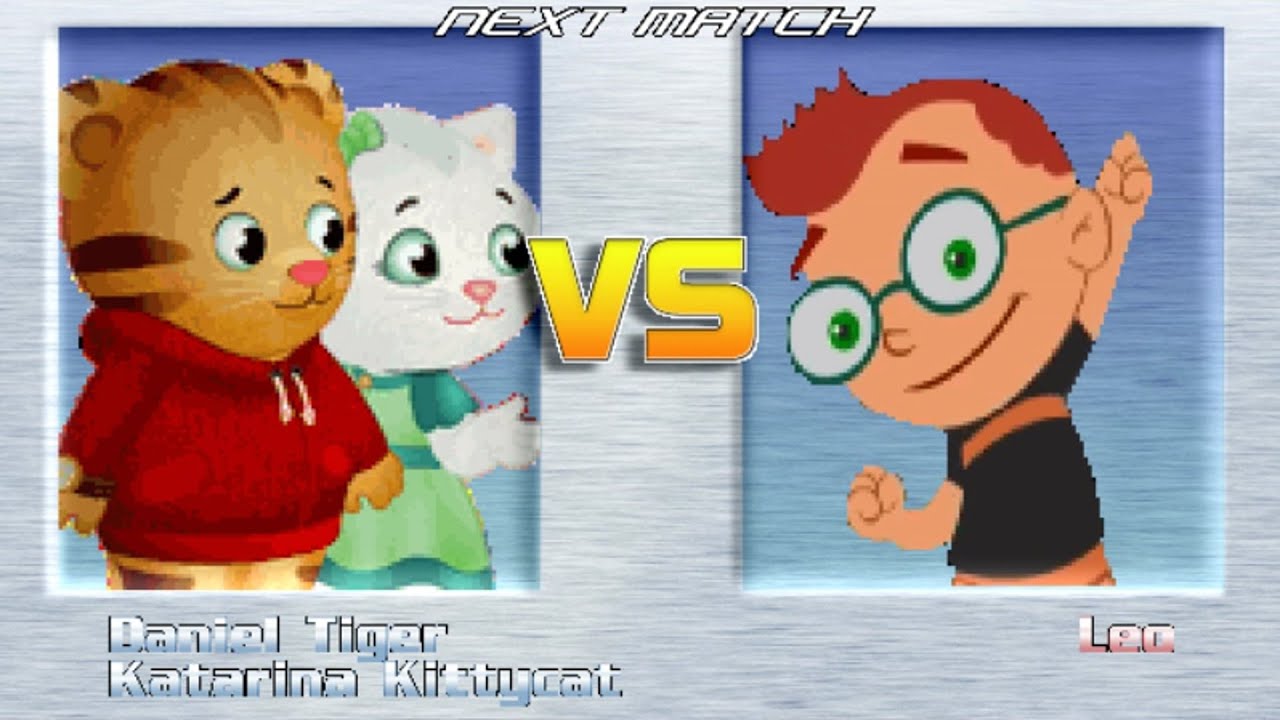 M.U.G.E.N BATTLES | Daniel Tiger/Katerina Kittycat vs Leo