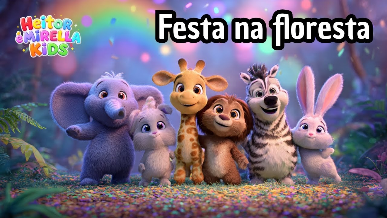 Vem Dançar com os Animais ! 🐒🌟 (Música infantil kids) #heitoremirellakids 