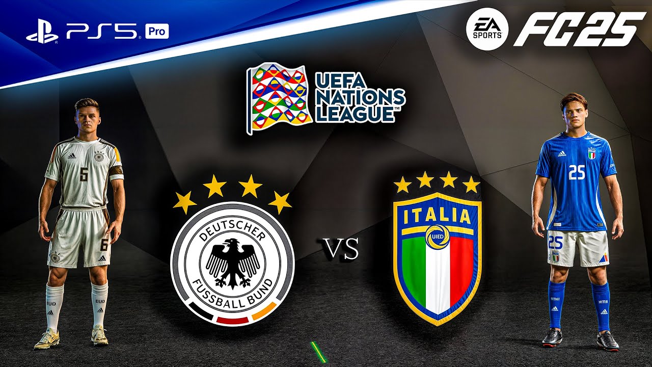 FC 25 - Germany vs. Italy | UEFA Nations League Quarter Final | PS5™ Pro [4K60]