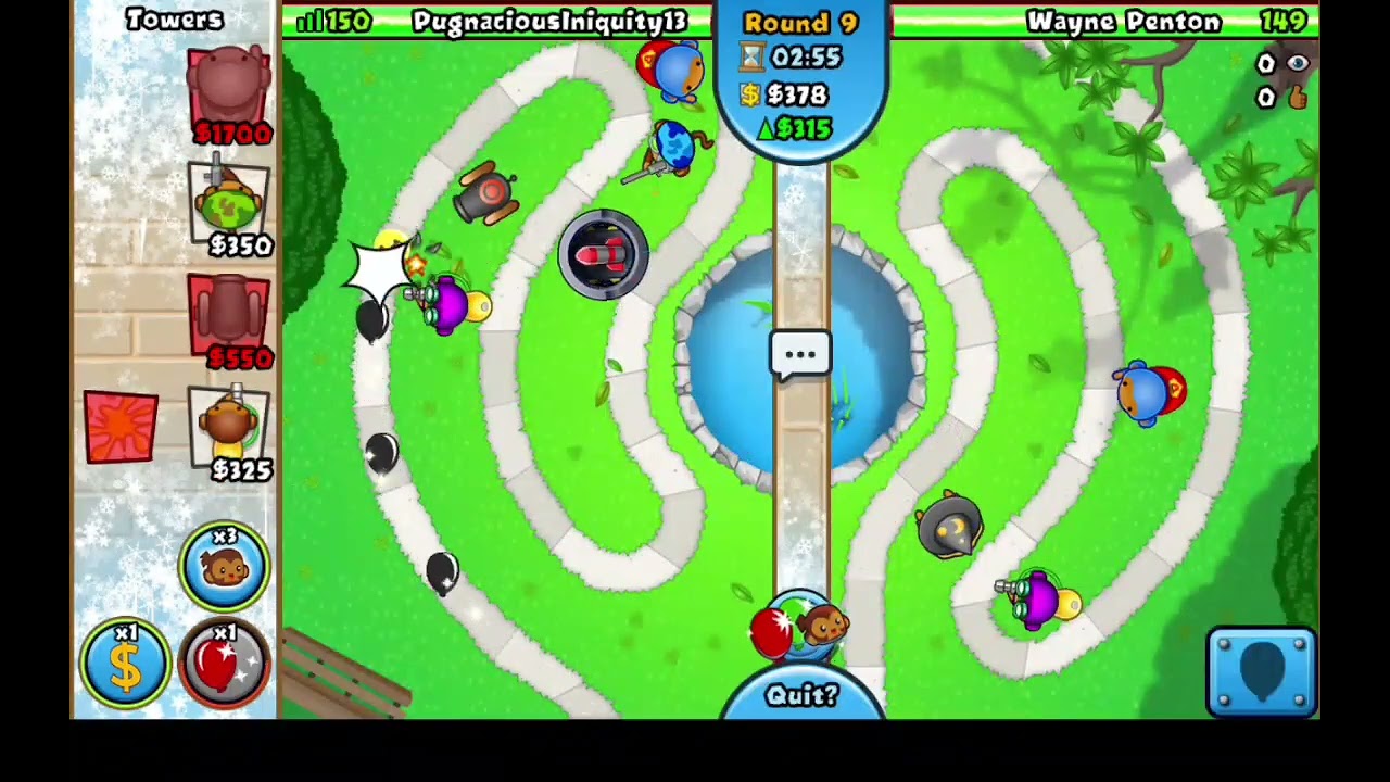 I played the White Wasteland in Bloons TD Battles!