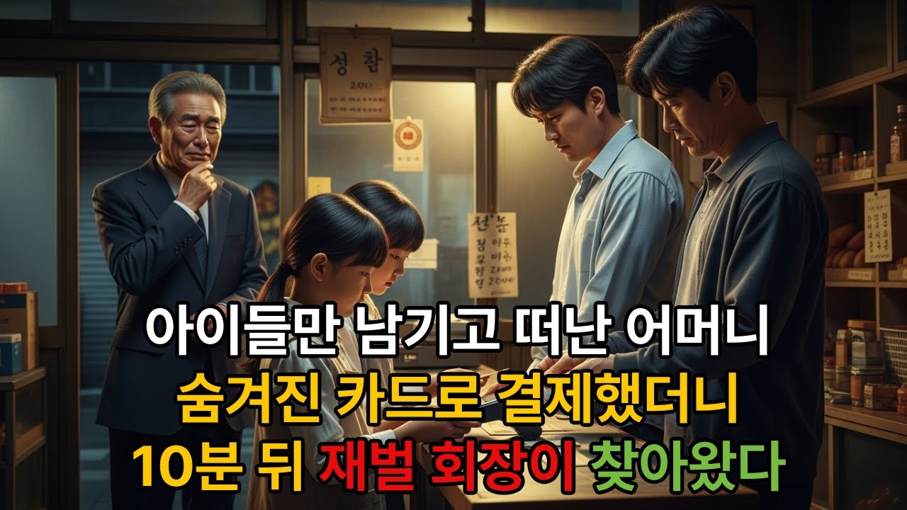 엄마 유품 카드 1번 결제, 10분 후 재벌회장이 찾아왔습니다 | 노후사연 | 충격반전 | 오디오북