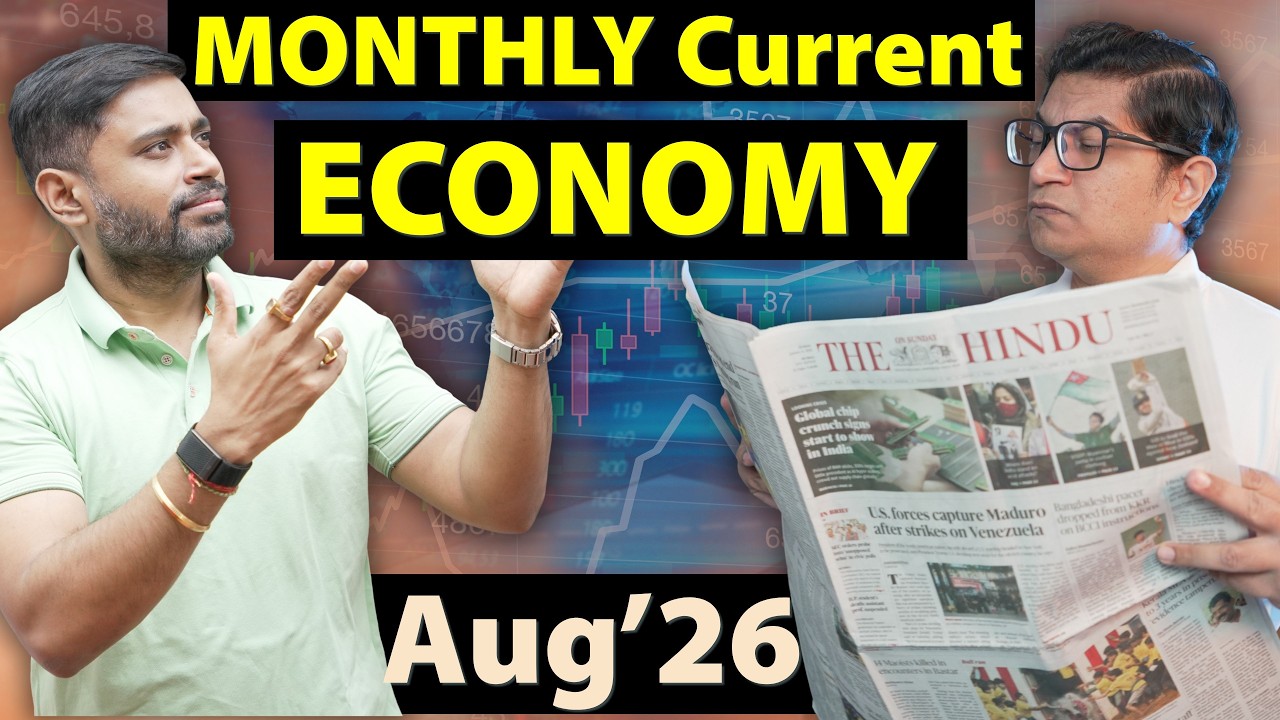 🗞️ UPSC Economy Monthly Current Affairs: August 2026 Full Marathon with Downloadable Powerpoint