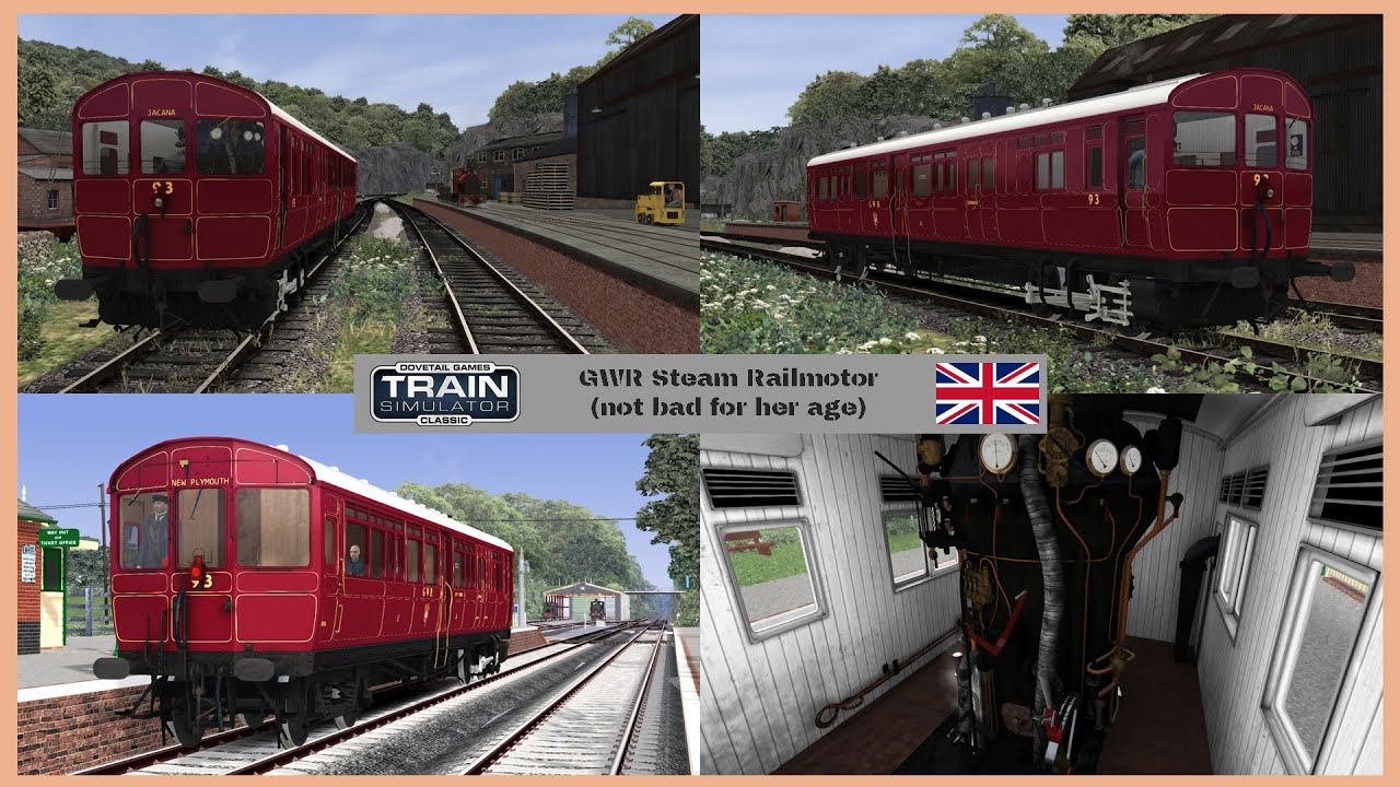 GWR Steam Railmotor review ~ Train Simulator