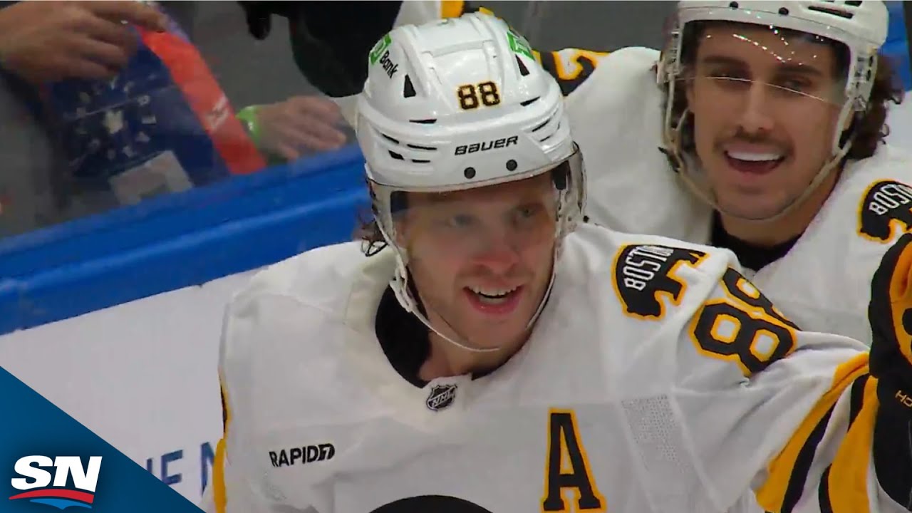 Bruins' David Pastrnak Scores On Great Individual Effort To Chase Anthony Stolarz
