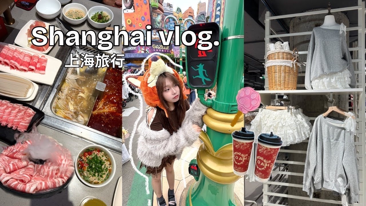 Шанхайский видеоблог, часть 1🦊🇨🇳 вкусная еда, Шанхайский Диснейленд, Зоотопия, шопинг, популярные...