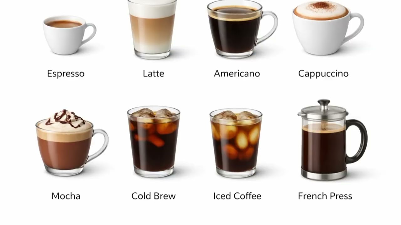 Every type of coffee explained in 3 minutes!