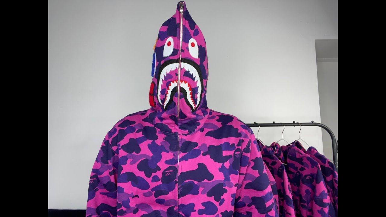 Видео обзор Зип Худи Bape shark