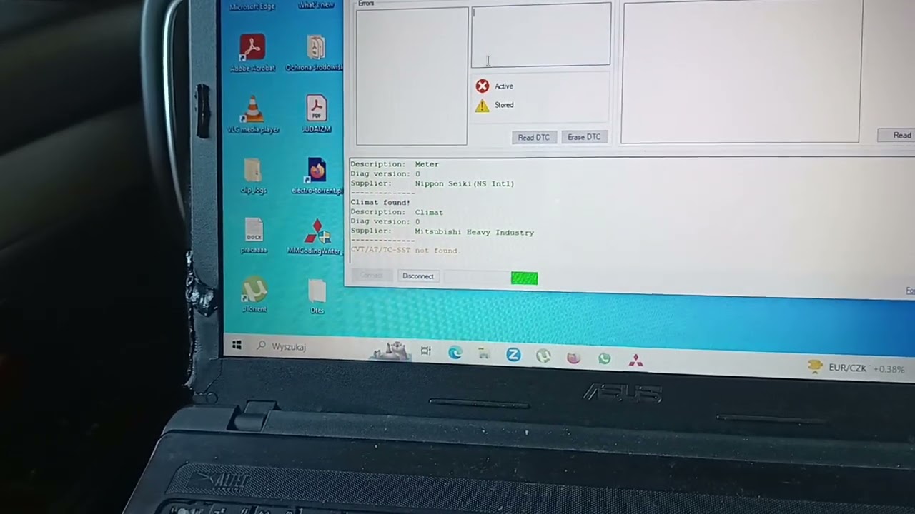 Outlander PHEV 2014r. MMCoding Writer 2.3 (odczyt sieci wifi)