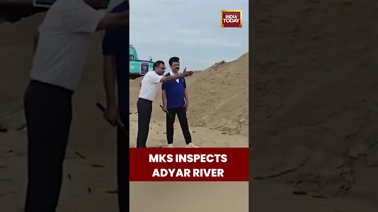 #mkstalin Inspects #adyar River In #chennai | Waterway Review & Pollution Check | India Today