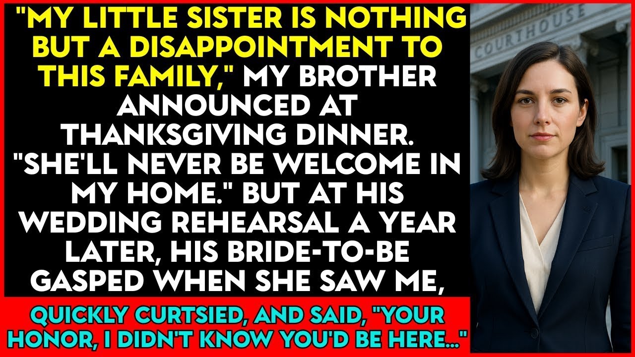 Twisted Revenge|  My Brother Called Me a Disgrace&mdash;Then His Fianc&eacute;e Greeted Me as 'Your Honor' at Th