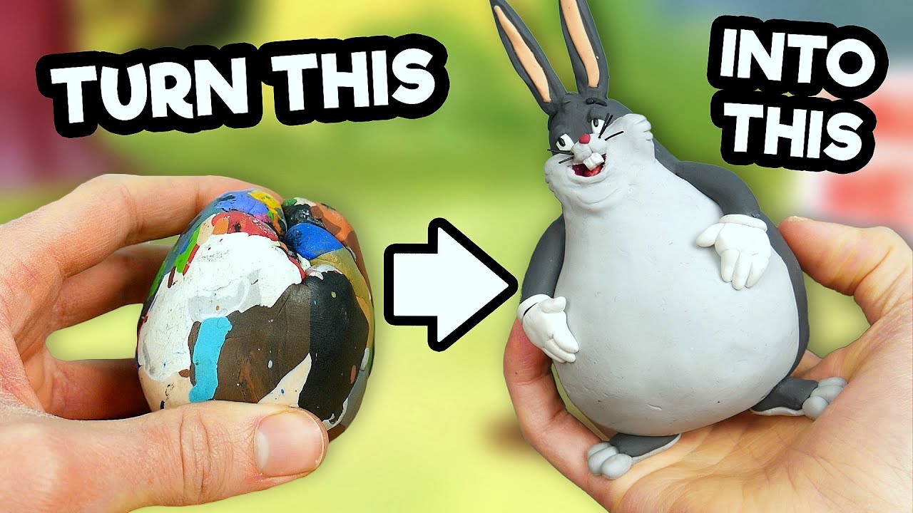 Making BIG CHUNGUS in Polymer Clay!
