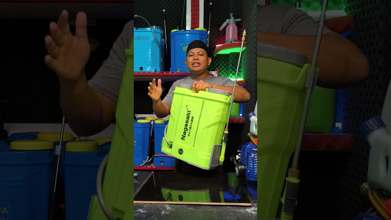 Rekomendasi sprayer elektrik berkualitas premium dari nagasaki, baterai sudah litium dinamo 125 psi.