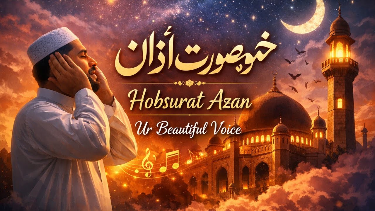 Azan beautiful voice! Azan makkah madina; hobsurat Azan. Sakoon bari awaz.