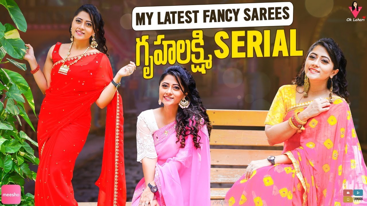 My latest fancy sarees || Gruhalakshmi serial || Ok Lahari vlog