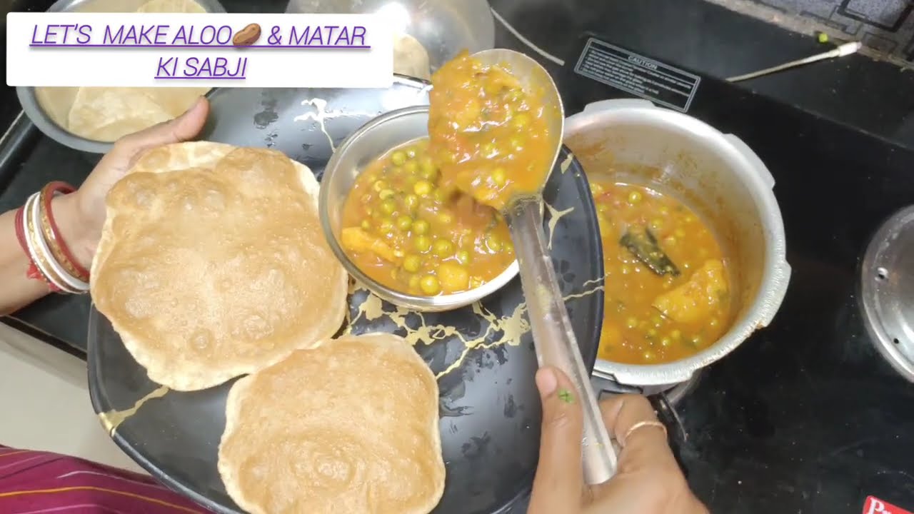 Perfect Tari-wali Aloo Matar Curry & Crispy Puri 🍲 | Winter Special Step-by-Step Recipe!
