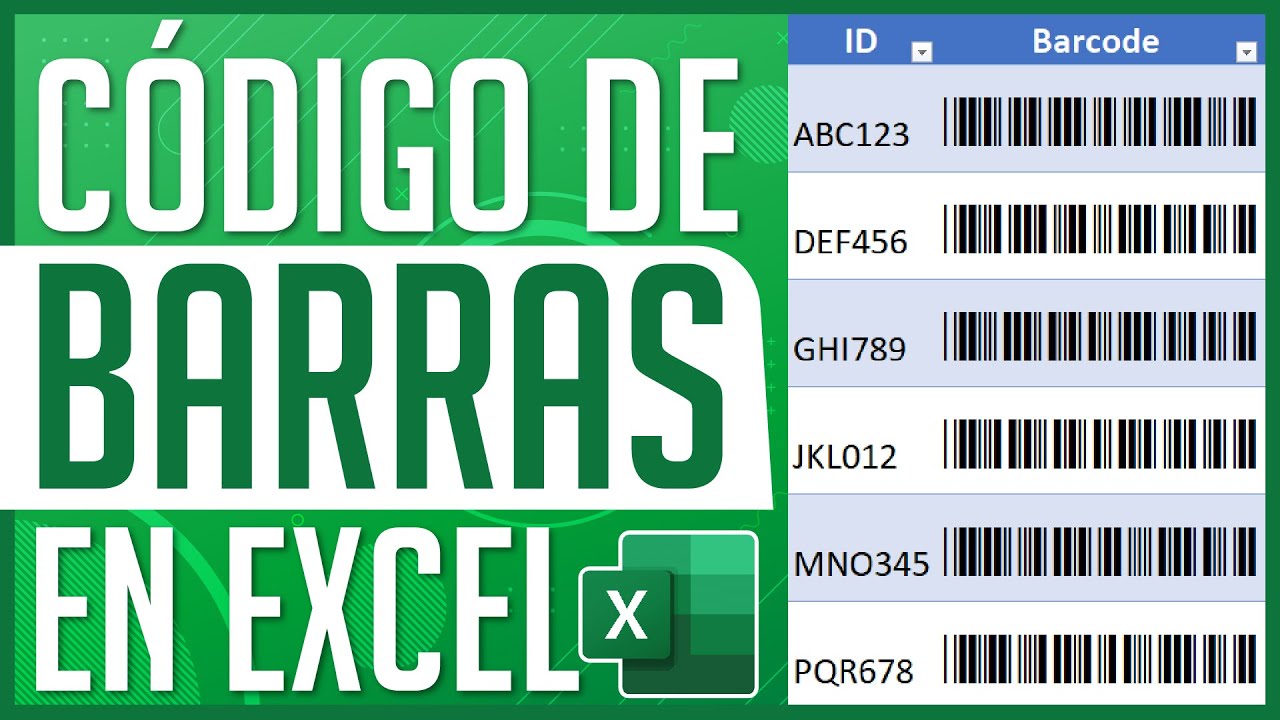 Cómo Hacer Códigos de Barras en Excel en Minutos 🕐