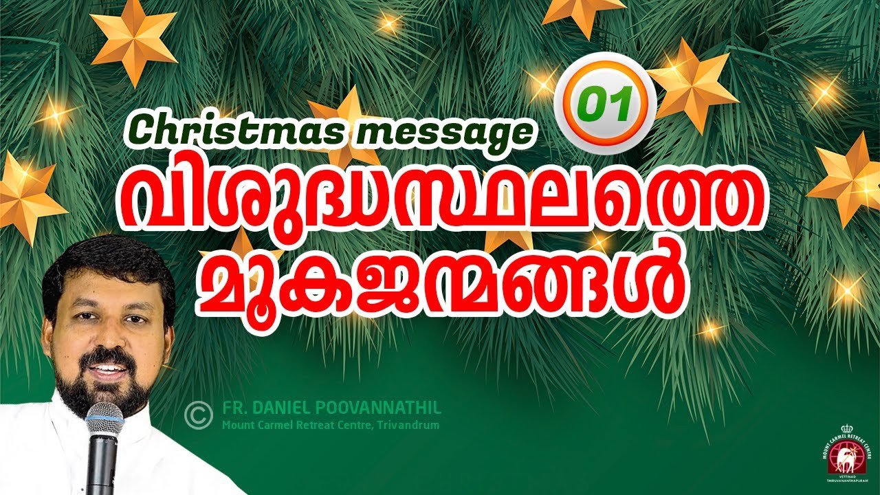 വിശുദ്ധസ്ഥലത്തെ മൂകജന്മങ്ങൾ Christmas Message 1 - Fr. Daniel Poovannathil