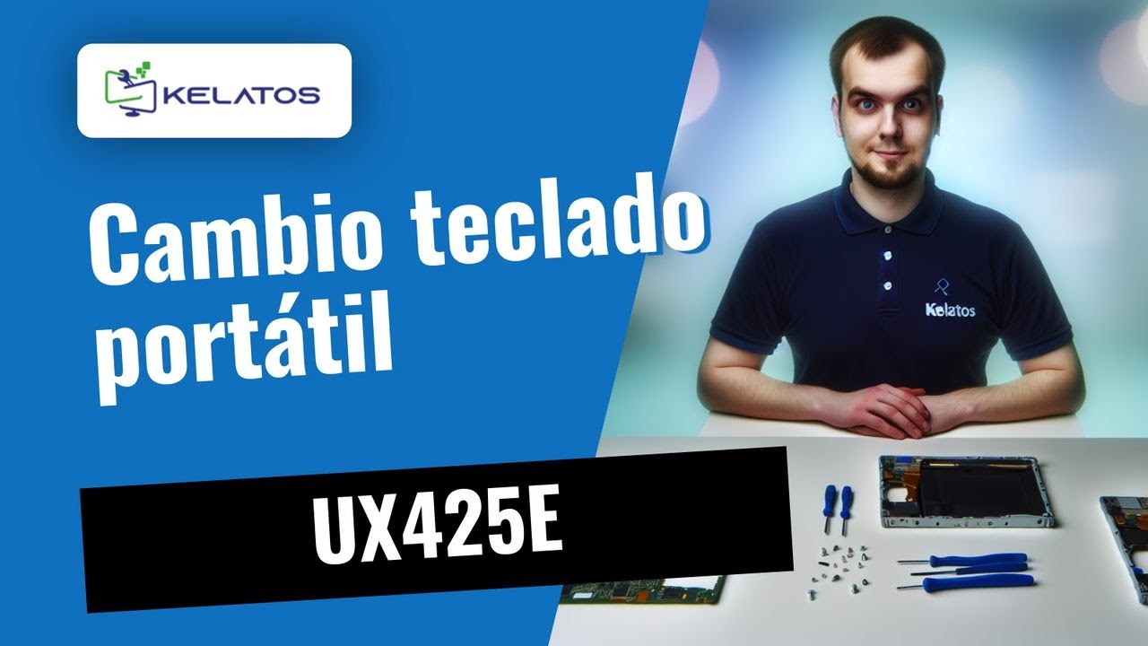 ¿Teclado dañado en tu portátil ASUS UX425E? 🛠️ Cambio fácil y rápido