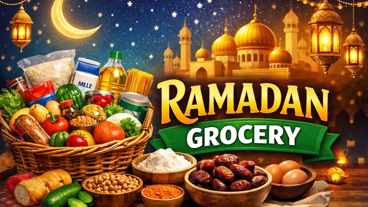 Ramadan grocery shopping🛍️🛒|what i buy for Sehri & iftar #ramadangrocery #silentvlog #ramadan 