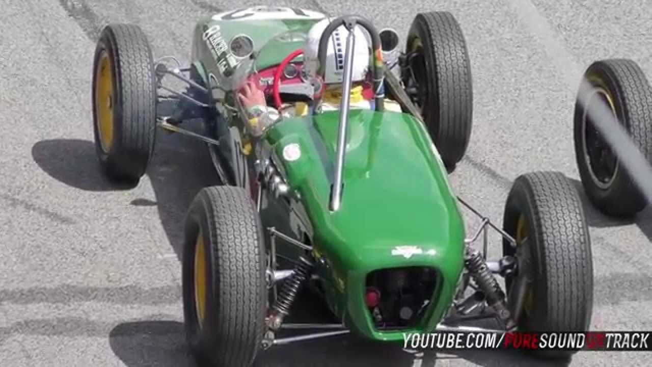 Historic F1 Sound - ex Jim Clark Lotus 18 & Lotus 32 /Exahaust + Sound on track