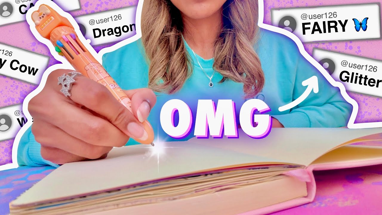 I Let my Subscribers START & CUSTOMISE my New Sketchbook ♡