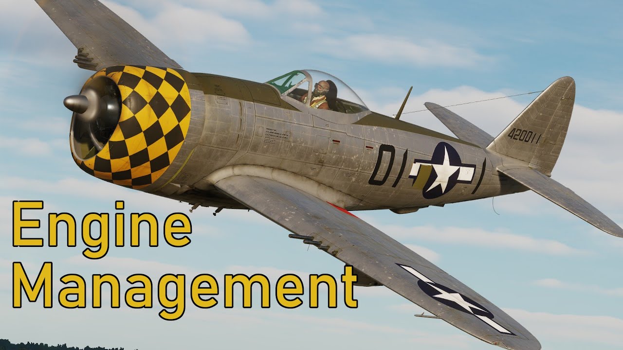 Управление двигателем DCS P-47D