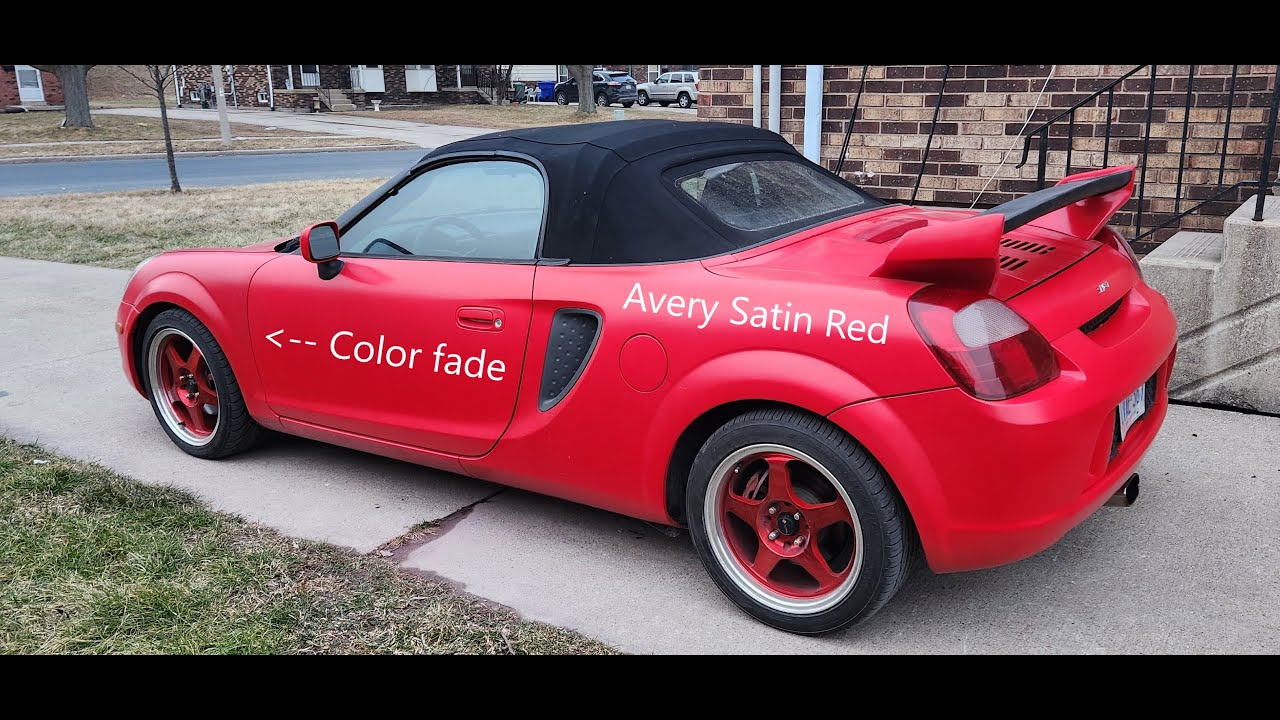 MR2 Spyder Vinyl Wrap Tips + Spoiler
