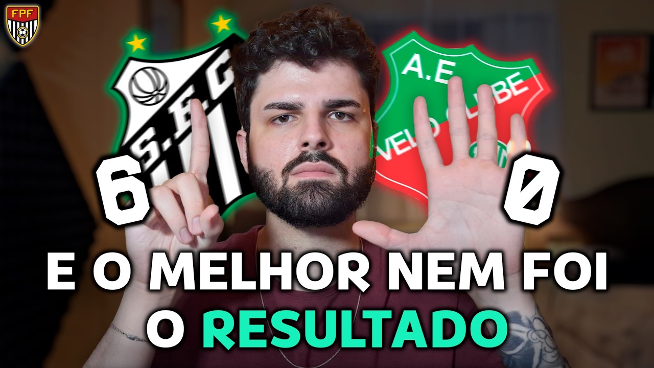 Santos 6x0 Velo Clube - JÁ FAZEM 84 ANOS