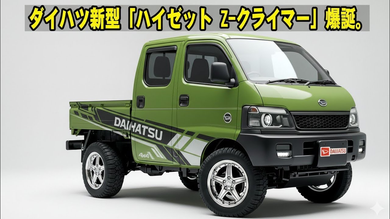 2026年新型ダイハツ ハイゼット Zクライマー、あらゆる道でパワーとスタイルをもたらす最新モデルをチェック