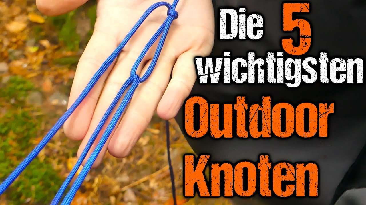 Diese 5 Knoten sind absolut wichtig für Hängematte und Tarp | #Paracord
